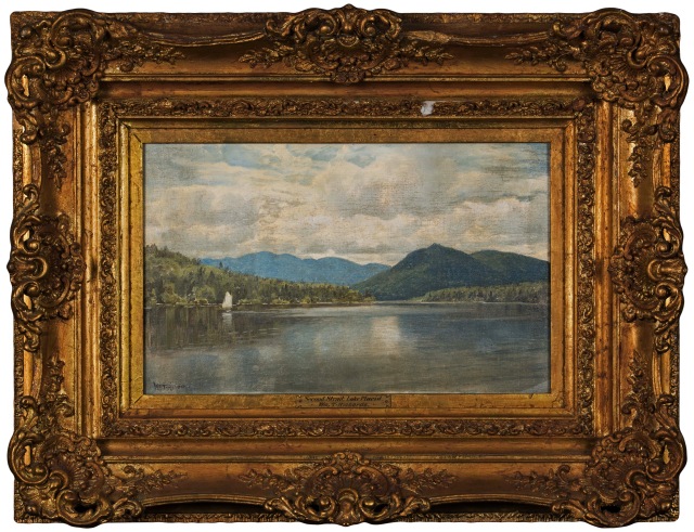 William Trost Richards - Second Strait, Lake Placid (1893)
