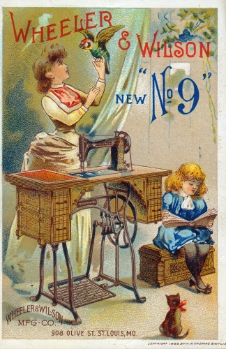 Wheeler and Wilson Advertising Card (1888)